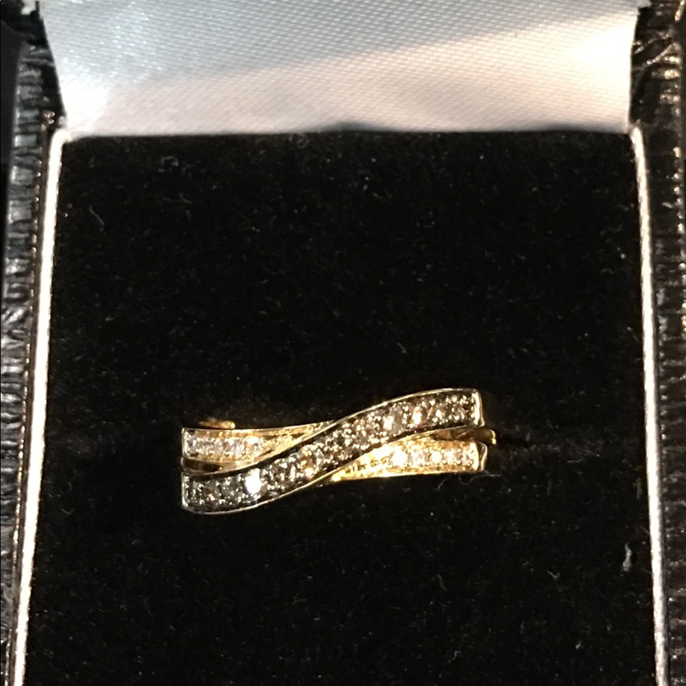 Le Vian Chocolate Diamonds .25ct tw Overlay Band